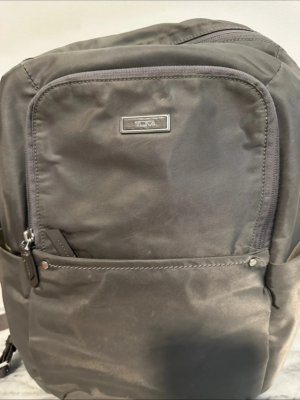 TUMI Voyageur Andorra Gray Nylon Travel School Work Backpack mink Gray
